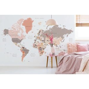 17 Stories Bjartmar Frosted Finish Paste the Wall Mural pink/white 290cm H x 416cm W