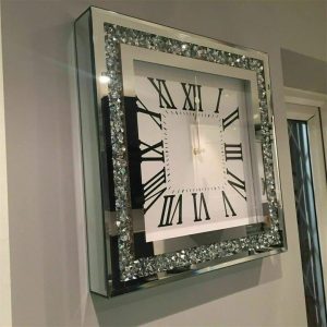 Canora Grey Nayini 42cm Silent Wall Clock brown/gray/white 35.0 H x 35.0 W x 5.0 D cm