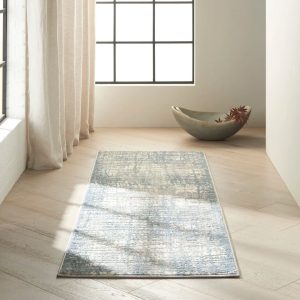 Calvin Klein Rush Tufted Ivory/Blue Rug blue/white 69.0 W x 0.36 D cm