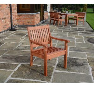Dakota Fields Willington Garden Chair brown/white 87.0 H x 61.0 W x 72.0 D cm