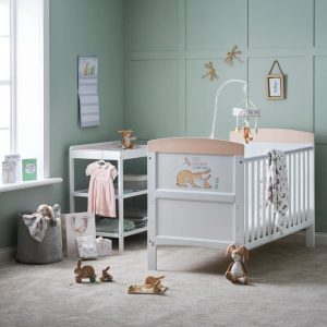 Obaby Guess How Much I Love You - I Can Hop Cot Bed brown/green/white 93.0 H x 78.0 W x 80.0 D cm