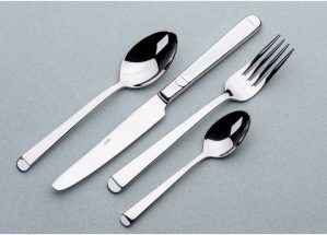 Elia 16 piece Equinox 18/10 stainless steel cutlery set for 4 people gray