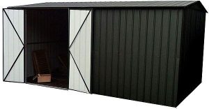 10 x 15 Lotus Metal Workshop Shed in Anthracite Grey