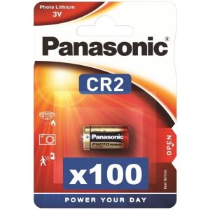 100 x Panasonic CR2 Lithium Batteries in Bulk Box CR2L