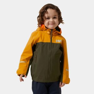 Helly Hansen Kid's Shelter 2.0 Waterproof 2-Layer Jacket Green 152/12 - Utility Gre Green - Unisex