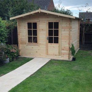 12 x 10 Shire Bucknells Log Cabin - 28mm Logs