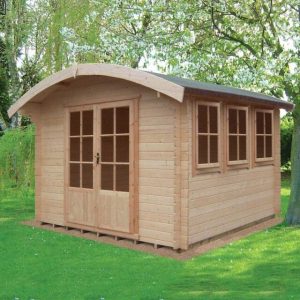 12 x 14 Shire Kilburn Log Cabin - 28mm Logs