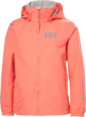 Helly Hansen Juniors’ Juell Waterproof Jacket Pink 164/14 - Peach Echo Pink - Unisex