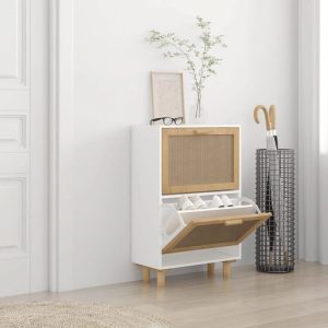 17 Stories 12 Pair Shoe Storage Cabinet white 80.0 H x 52.0 W x 25.0 D cm