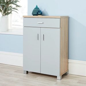 17 Stories 16 Pair Shoe Storage Cabinet gray 87.0 H x 60.0 W x 32.0 D cm