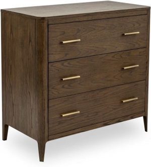 17 Stories Abberley 3 Drawer Chest brown 85.0 H x 90.0 W x 45.0 D cm