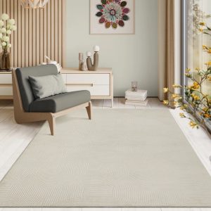 17 Stories Aleandro Beige Rug white 100.0 H x 60.0 W x 16.0 D cm