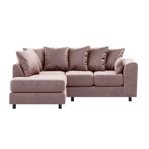 17 Stories Awn Corner Sofa pink 86.0 H x 214.0 W x 166.0 D cm