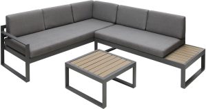 17 Stories Janniyah 5 - Person Seating Group with Cushions gray 69.0 H x 192.0 W x 62.0 D cm