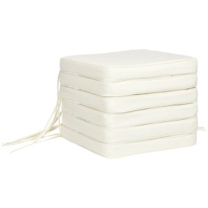 17 Stories Outdoor Seat Cushion Set white 5.0 H x 42.0 W x 42.0 D cm