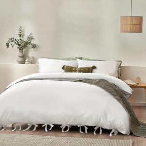 17 Stories Thatcham Standard Cotton 180 TC Duvet Cover Set UK Super King + 2 Standard Pillowcase