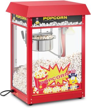 Popcorn Machine - retro design - 150 / 180 °C - red - Royal Catering RCPS-16E.3-2F