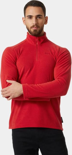 Helly Hansen Men's Daybreaker 1/2 Zip Warm Fleece Red L - Red - Male