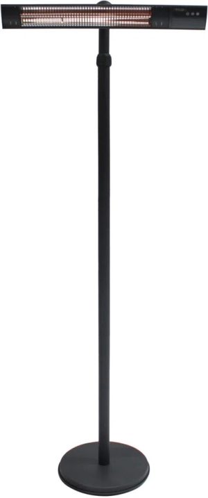 Kettler Kalos Ibiza Free Standing (Adjustable Height) Electric Heater (800/1600/2500W) black 210.0 H x 81.7 W x 40.9 D cm