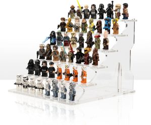 Display Podium For LEGO® Minifigures For IKEA® Billy Bookcase 1/3 Size Clear Podium Choice Of 3 Different Sized Podiums Wicked Brick