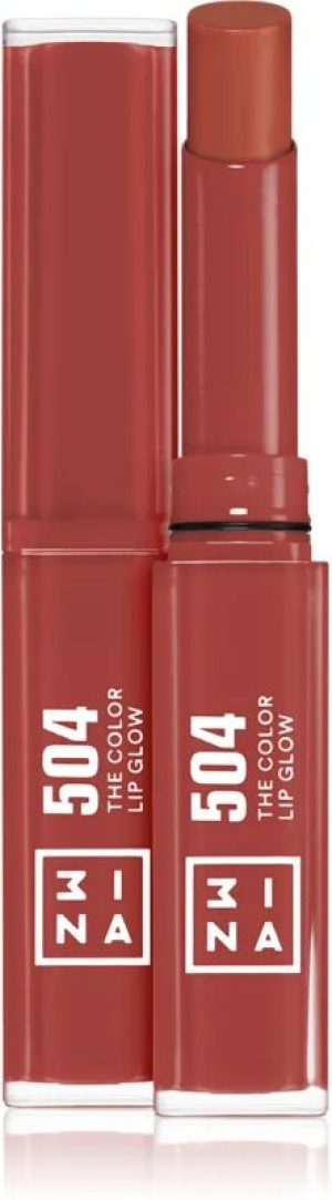 3INA The Color Lip Glow moisturising lipstick with shine shade 504 - Medium, nude taupe 1,6 g