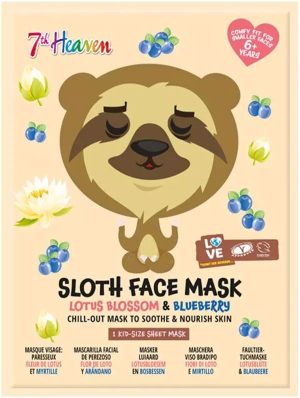 7th Heaven Animal Sloth face mask 1 u
