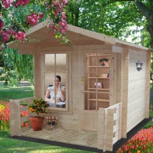 8 x 8 Shire Maulden 19mm Log Cabin