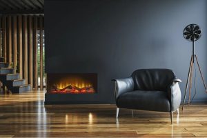 Adena Belfry Heating Electric Fire white 49.0 H x 79.2 W x 23.5 D cm