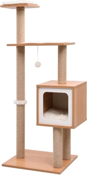 Archie & Oscar 123cm Gianna Cat Tree brown 123.0 H x 40.0 W x 48.0 D cm