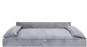 Archie & Oscar Emmeline Bolster Cushion gray 22.0 H x 120.0 W x 77.0 D cm