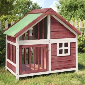 Archie & Oscar Glenloft Dog House red 87.0 H x 60.5 W x 96.0 D cm