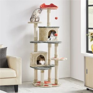 Archie & Oscar Leila Cat Tree white 165.0 H x 59.5 W x 55.5 D cm