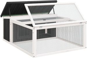 Archie & Oscar Nestor Weather Resistant Rabbit Hutch brown 47.5 H x 117.5 W x 97.0 D cm