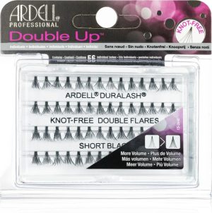 Ardell Double Up knotted individual cluster lashes size Short Black