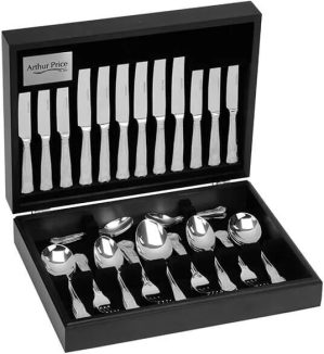 Arthur Price Classic Kings 44 Piece Cutlery Canteen FREE Extra Six Tea Spoons
