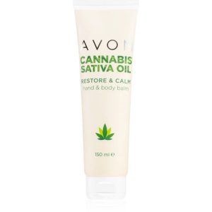 Avon Cannabis Sativa Oil Restore & Calm hand and body cream with hemp oil 150 ml