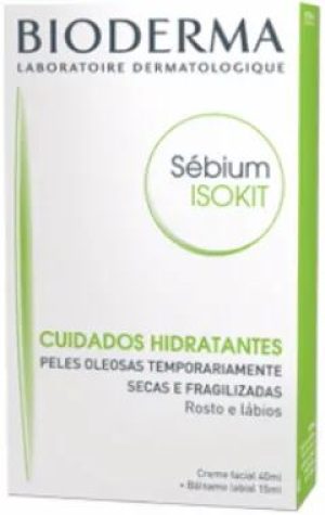 BIODERMA SEBIUM ISOKIT LIP BALM 15ML + CREAM 40ML