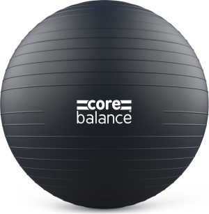Balance Gym Ball 65cm Exercise, Pregnancy & Yoga Pump Included Anti Burst Black