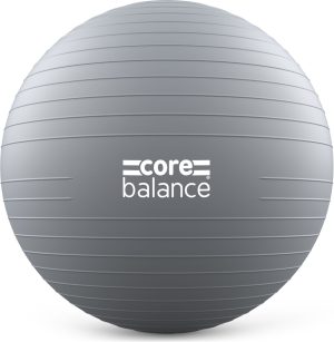Balance Gym Ball 75cm Exercise, Pregnancy & Yoga Pump Included Anti Burst Grey