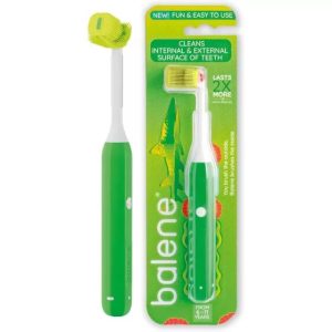 Balene Kids Toothbrush 6-11Years Green