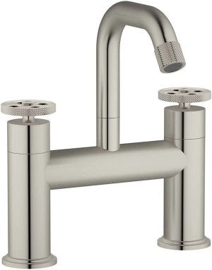 Belfry Bathroom Amberboi Deck Mounted Bath Shower Mixer gray 2.32 H x 18.0 W cm