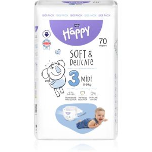 Bella Baby Happy Soft&Delicate Size 3 Midi disposable nappies 5-9 kg 70 pc