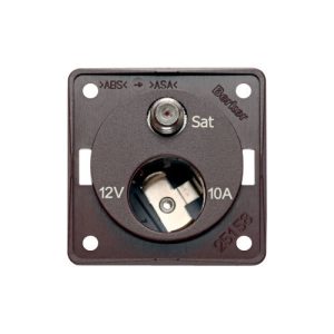Berker Combination socket 12V+ SAT anthracite