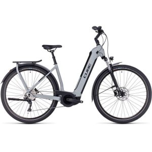 Cube Kathmandu Hybrid One 750 - Easy Entry Electric Touring Bike - 2024 - Swampgrey / Black