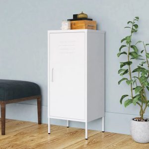 Borough Wharf Everaldo Storage Cabinet white 101.5 H x 42.5 W x 35.0 D cm