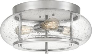 Borough Wharf Kelli 3-Light 40.6cm Flush Mount gray 18.0 H x 40.6 W x 40.6 D cm