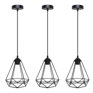 Borough Wharf Sekar 1 - Light Single Geometric Pendant black 20.0 H x 20.0 W x 20.0 D cm