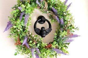 Brambly Cottage Sager Nickel Ring Bee Door Knocker black 13.0 H x 10.0 W x 4.0 D cm