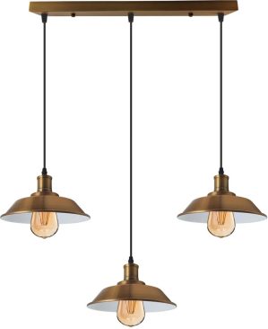 Breakwater Bay Gans 3-Light Kitchen Island Dome Pendant yellow 72.0 W x 22.0 D cm