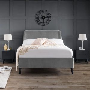 Canora Grey Agatoclio Upholstered Bed Frame gray 122.0 H x 147.0 W x 209.0 D cm